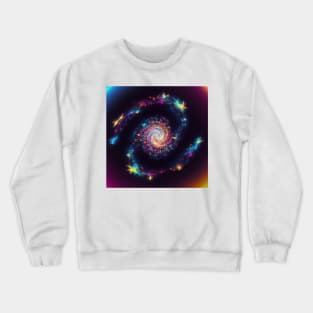 spiral galaxy, psychedelic Crewneck Sweatshirt